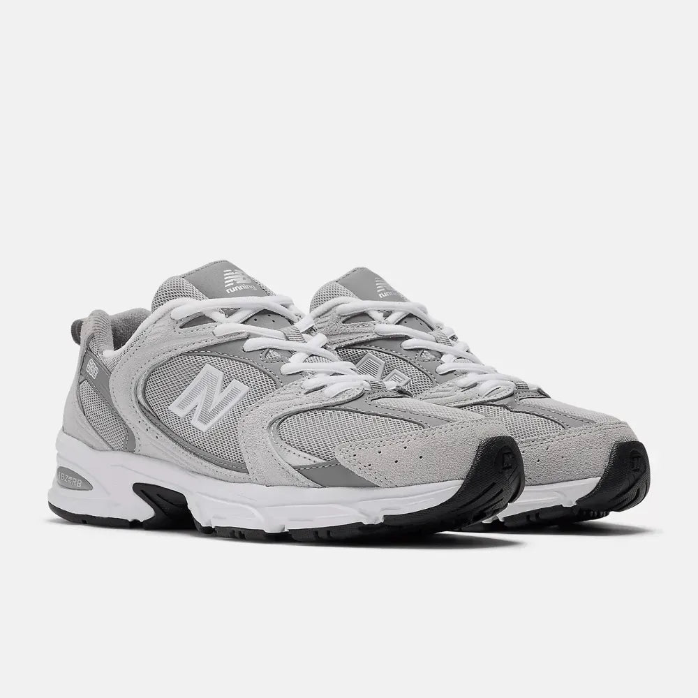 NB 530 Raincloud Shadow Grey Silver Metallic